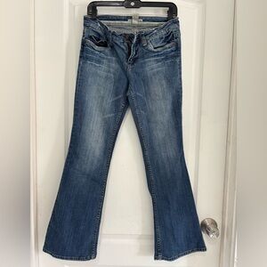Refuge Low Rise Light Blue Flare Jeans Size 7S
